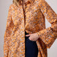 Camicia in cotone floreale vintage con bottoni
