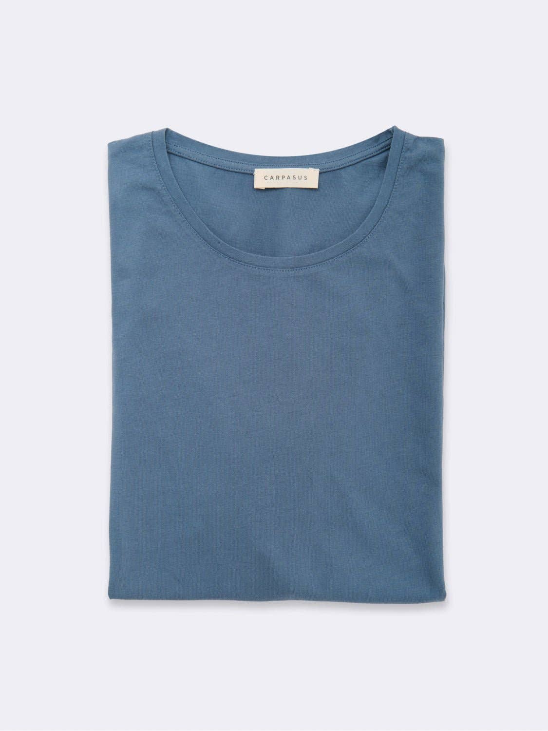 T-shirt blu Gandria da uomo in cotone biologico