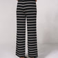 Pantaloni larghi in maglia a righe