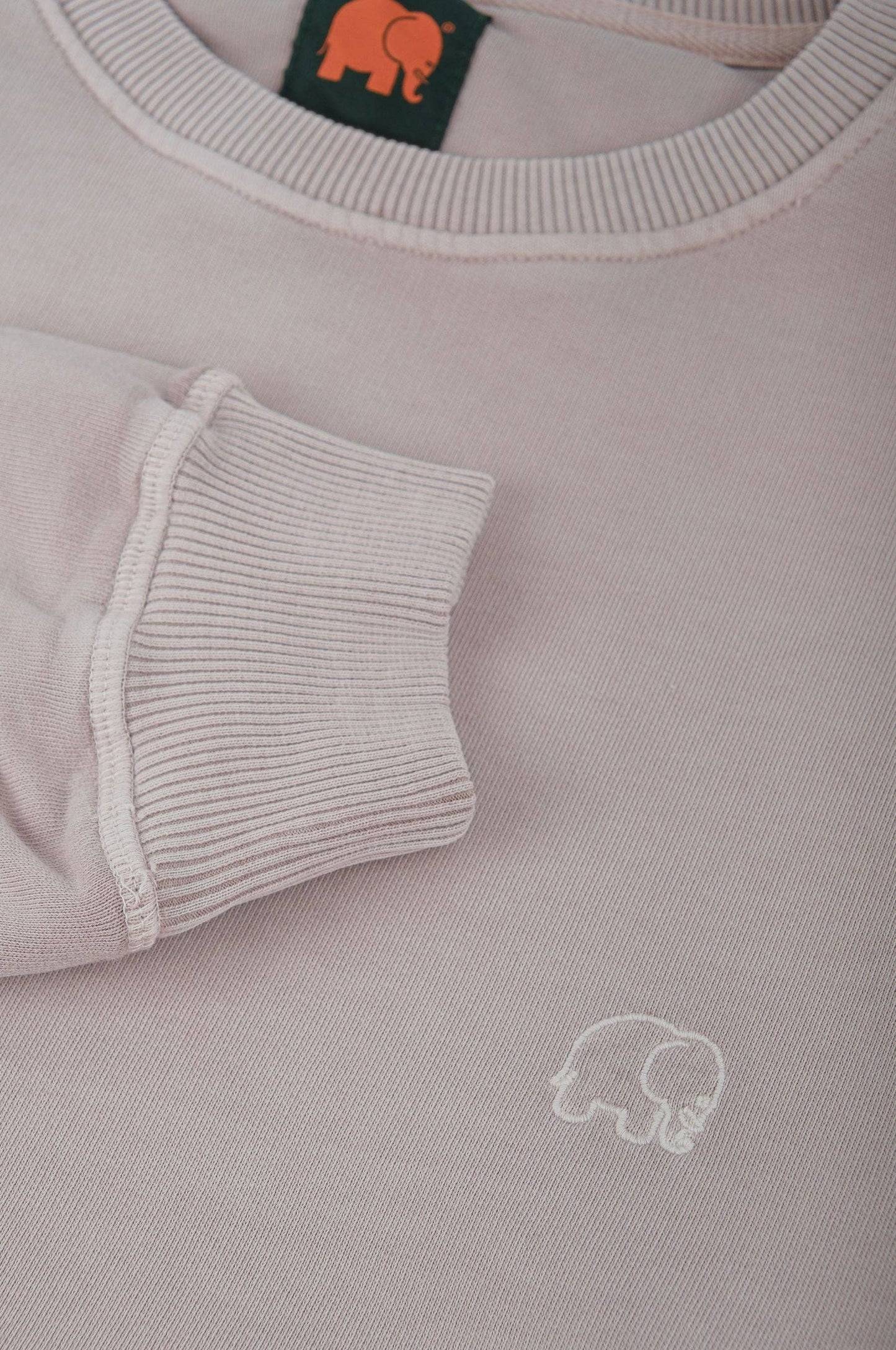 Felpa donna oversize pigmentata in cotone biologico grigio