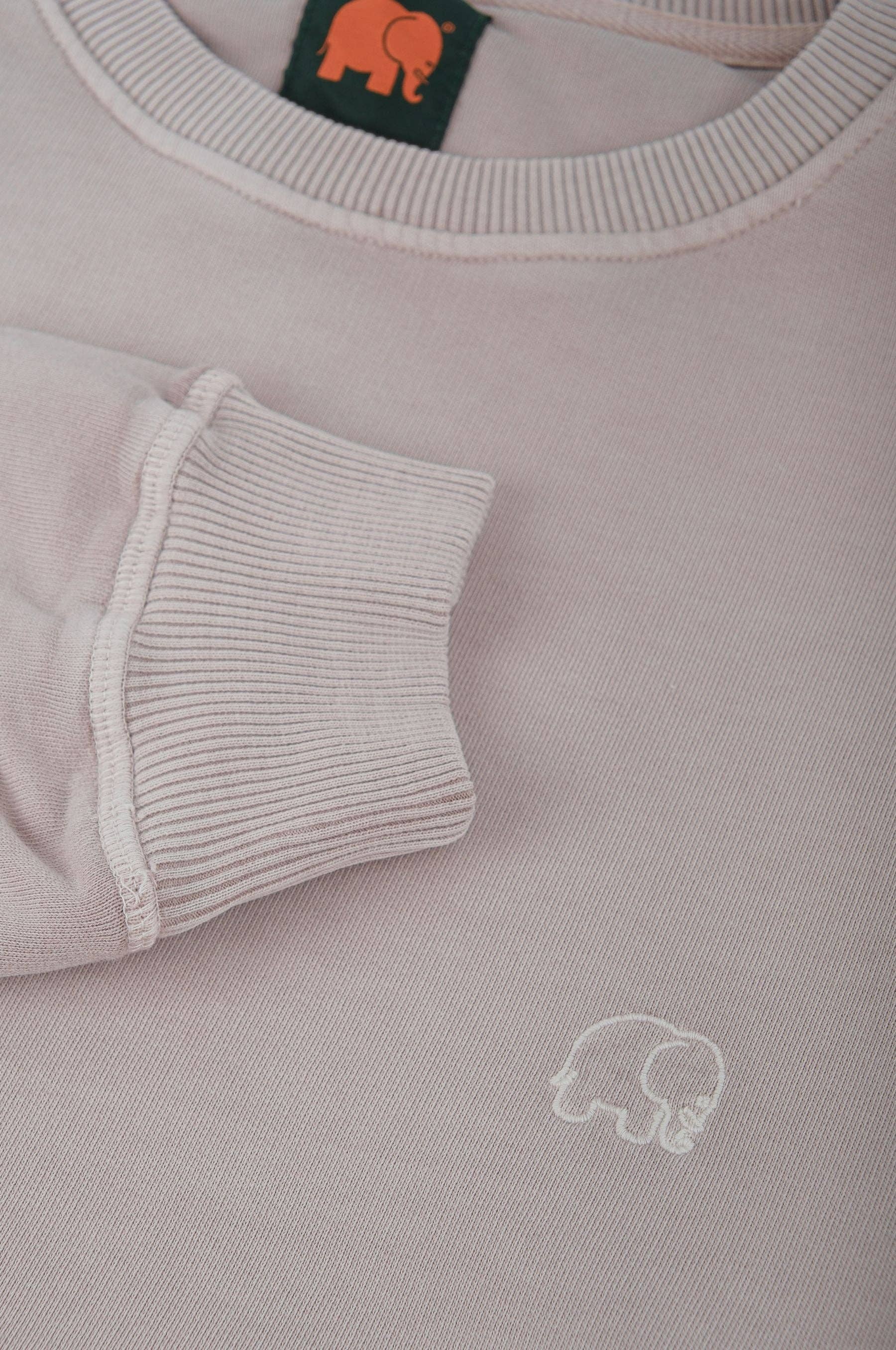 Felpa donna oversize pigmentata in cotone biologico grigio