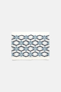 Scaldacollo jacquard in maglia