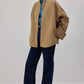 Cappotto bomber trench con polsini ampi