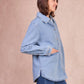 Sovracamicia in denim Gilda oversize
