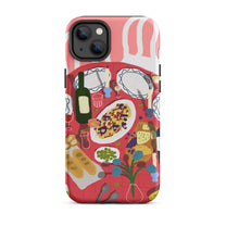 Cover iPhone resistente con stampa “Pasta Night Party”