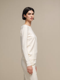 Maglione girocollo in maglia leggera da donna