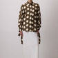 Camicia a pois oversize kaki