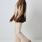 Maglione in maglia a rombi marrone
