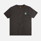 T-shirt unisex pigmentata grigio magnet con maxi stampa “Life by the Sea”