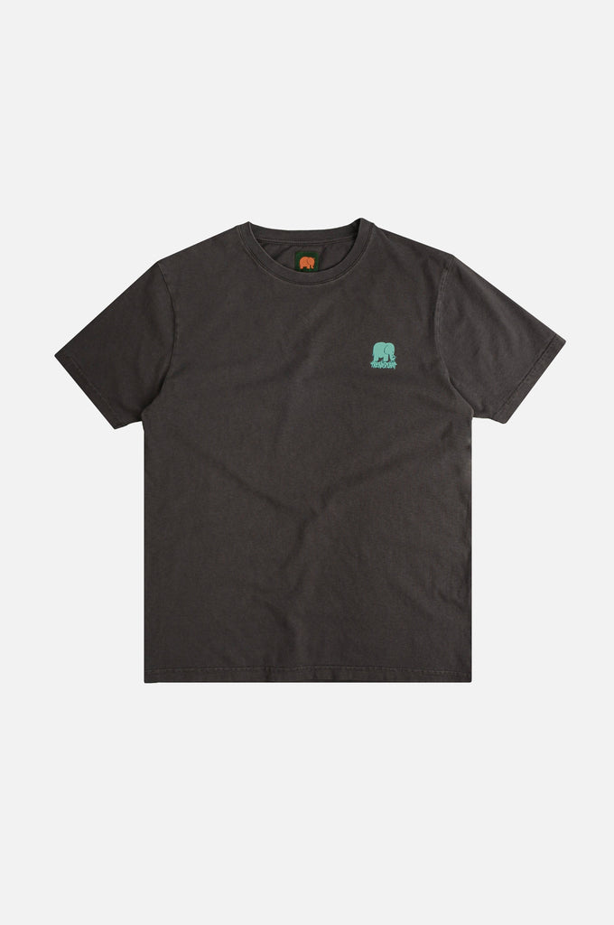 T-shirt unisex pigmentata grigio magnet con maxi stampa “Life by the Sea”