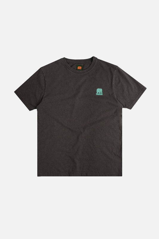 T-shirt unisex pigmentata grigio magnet con maxi stampa “Life by the Sea”