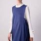 Abito maxi oversize a trapezio con coulisse laterale