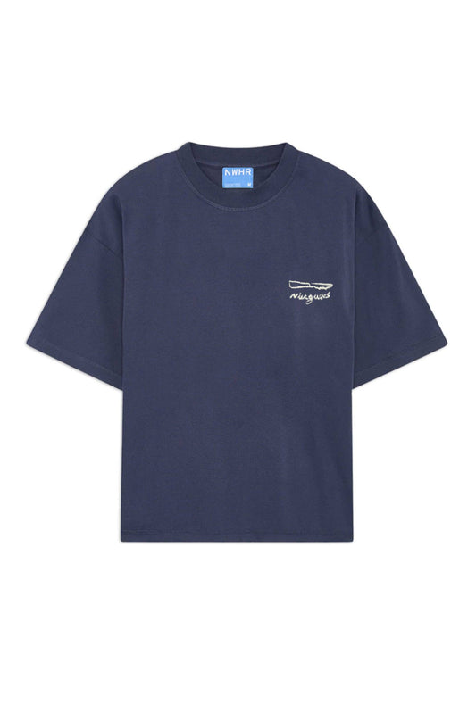 T-shirt Xantar in cotone biologico blu navy