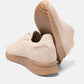 Sneakers bicolori con suola platform