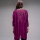 Pullover oversize con scollo a V in maglia 3D