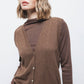 Gilet in maglia con scollo a V