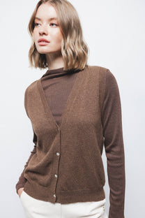 Gilet in maglia con scollo a V