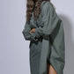Camicia oversize in modal a motivo