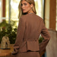 Cappotto con bottoni in madreperla