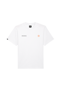 T-shirt oversize in cotone biologico con stampa sole