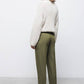 Pantaloni basic sartoriali con tasche oblique