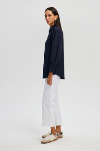 Camicia con maniche plissettate