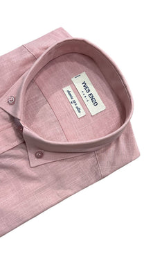 Camicia in voile di cotone rosa