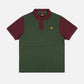 Polo color block in cotone biologico Greener Pastures