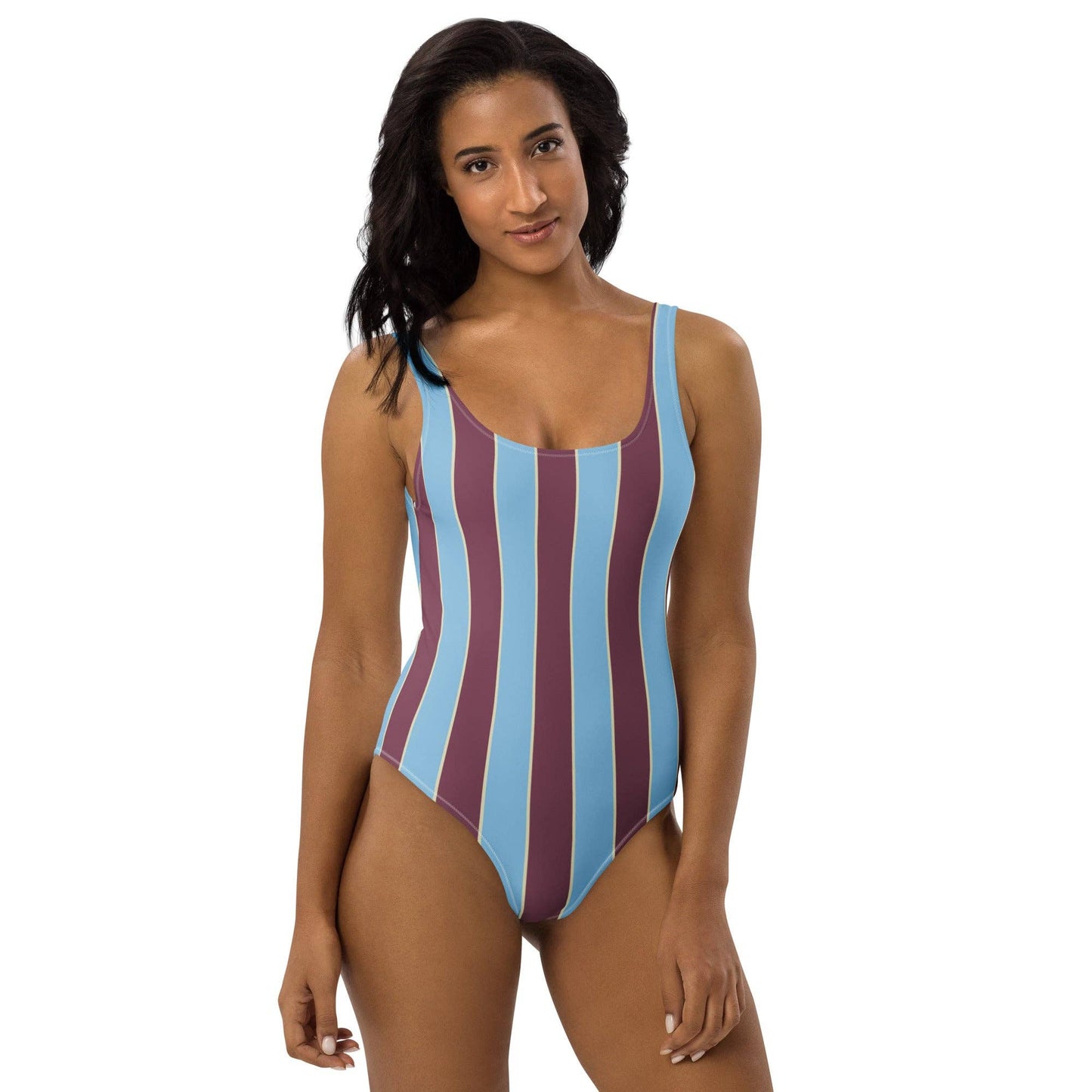 Costume intero a righe Riviera Ruby