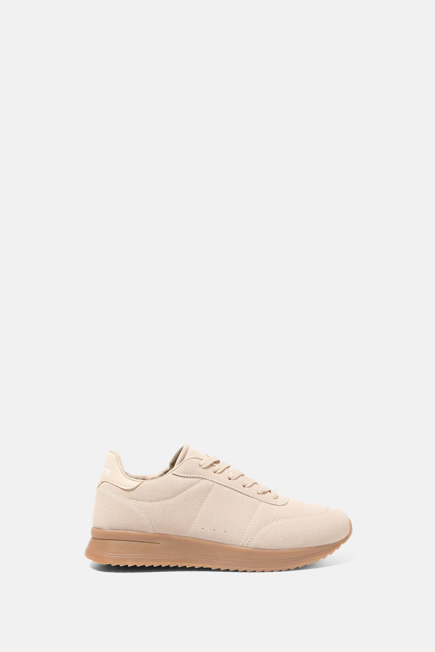 Sneakers bicolori con suola platform