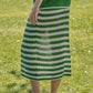 Completo coordinato in maglia a righe