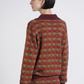 Set maglia in maglia con scollo a V e gonna midi coordinata
