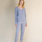 Pantaloni yoga in misto cashmere 3D knit