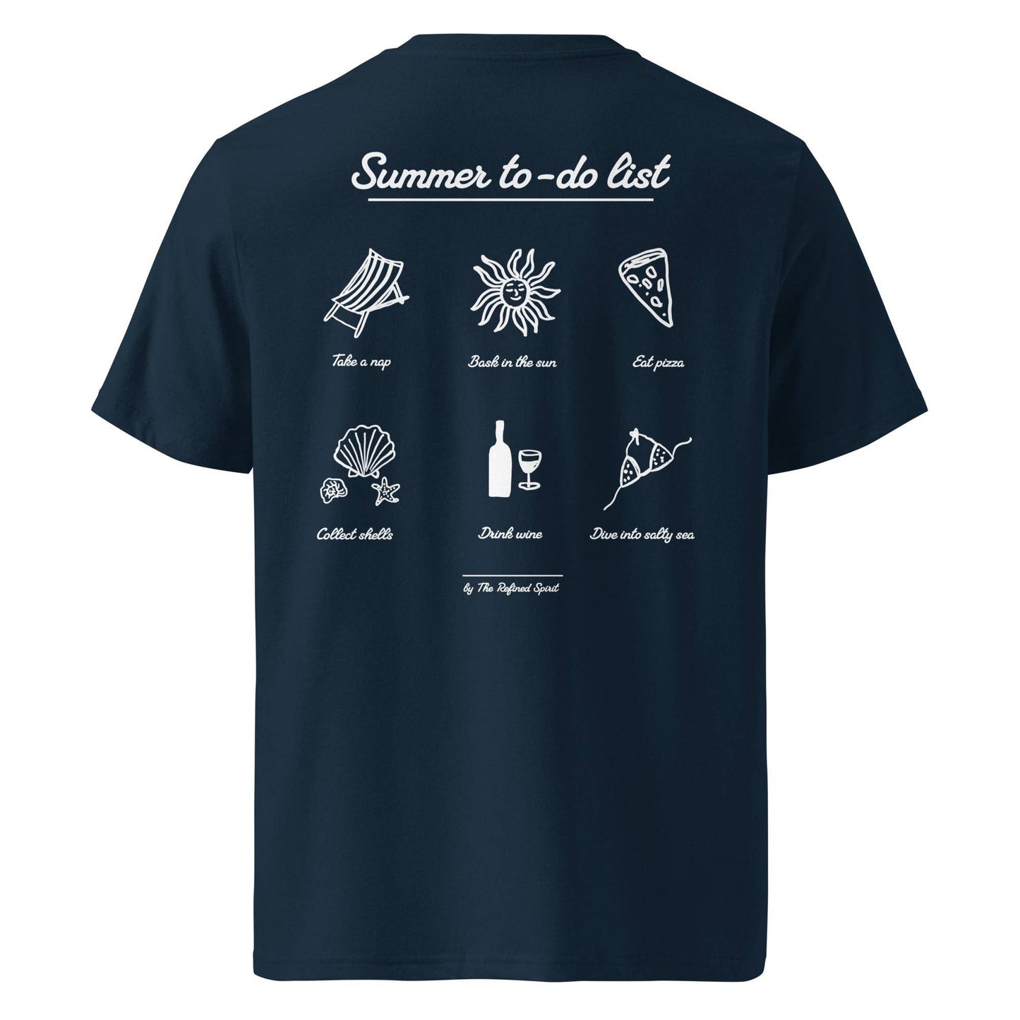 T-shirt unisex in cotone biologico “Summer to-do list”