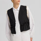 Camicia lunga con gilet e nappine