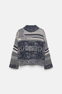 Maglione oversize in maglia strutturata
