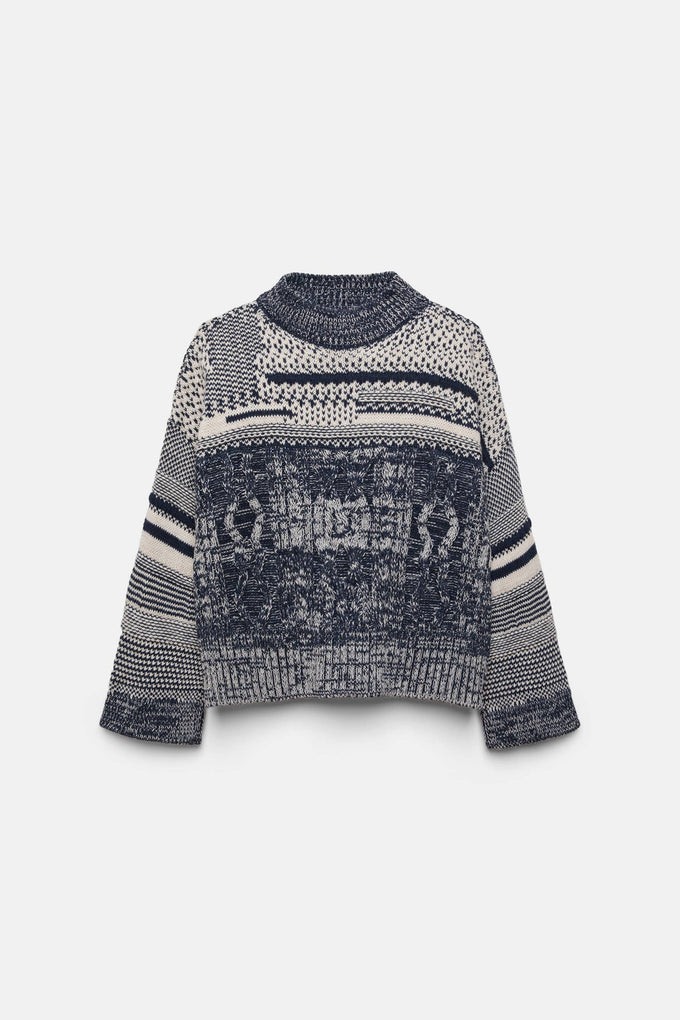 Maglione oversize in maglia strutturata