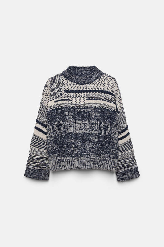 Maglione oversize in maglia strutturata