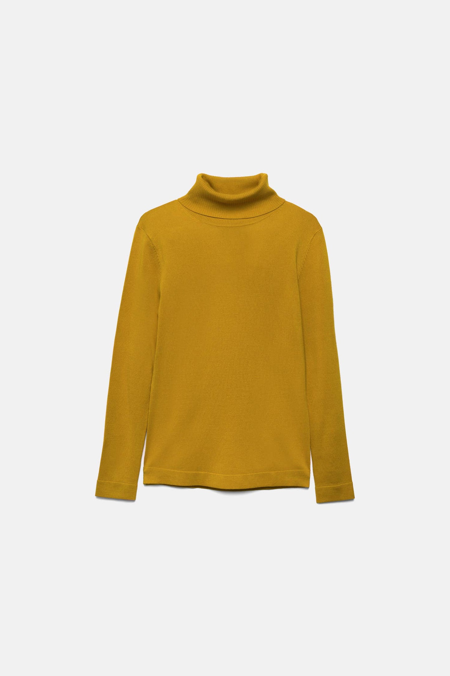 Maglione a collo alto in maglia rasata