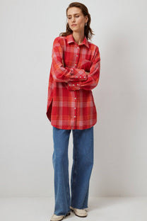 Camicia da taglialegna a quadri in misto cotone