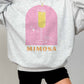 Felpa oversize grafica Mimosa