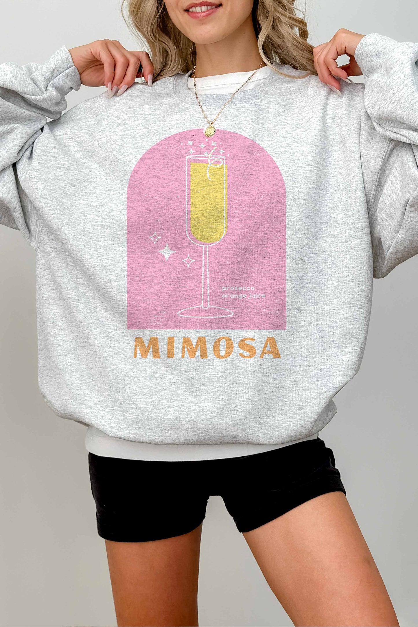 Felpa oversize grafica Mimosa