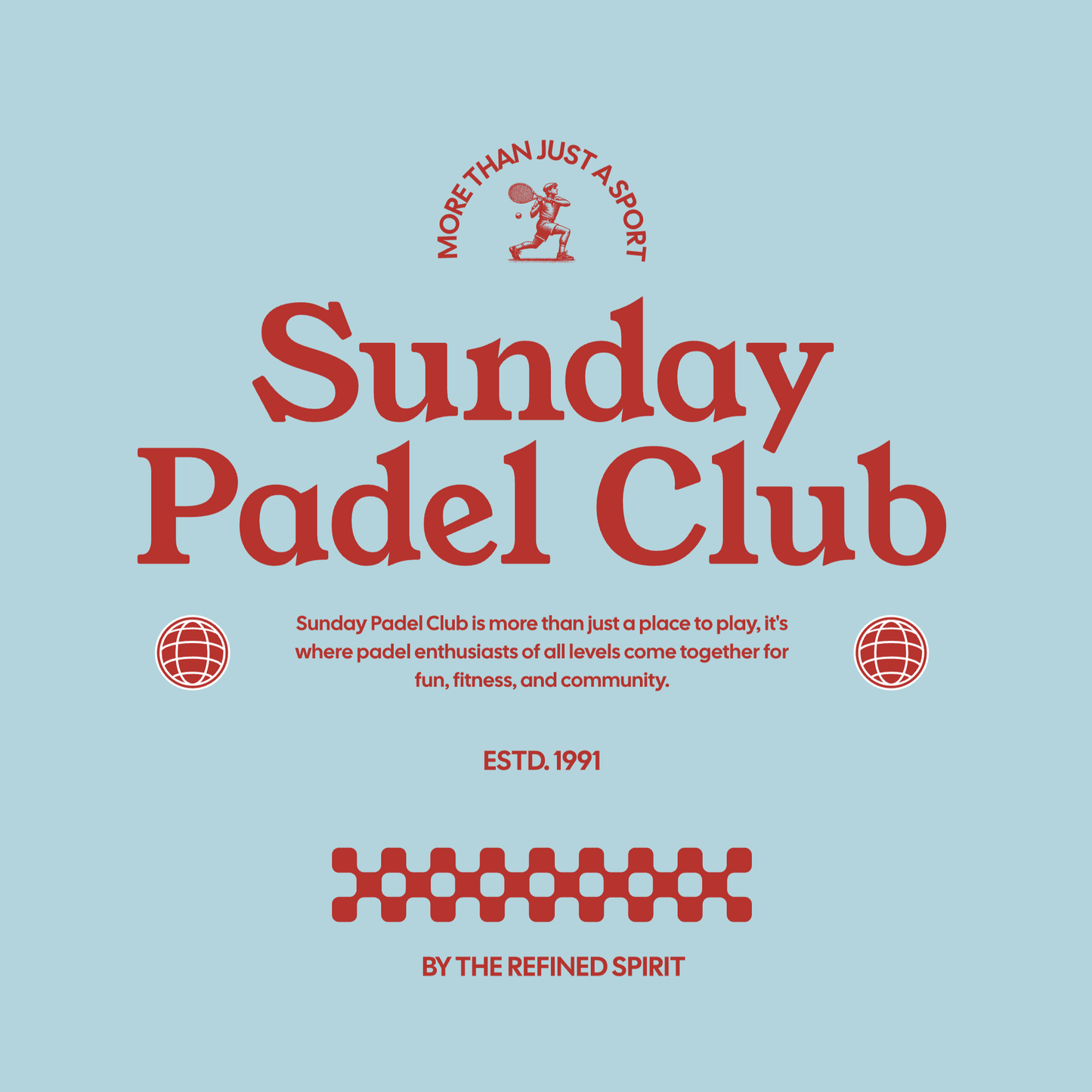 T-shirt unisex in cotone biologico Sunday Padel Club