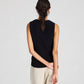 Top a maglia Sofie in cotone biologico nero