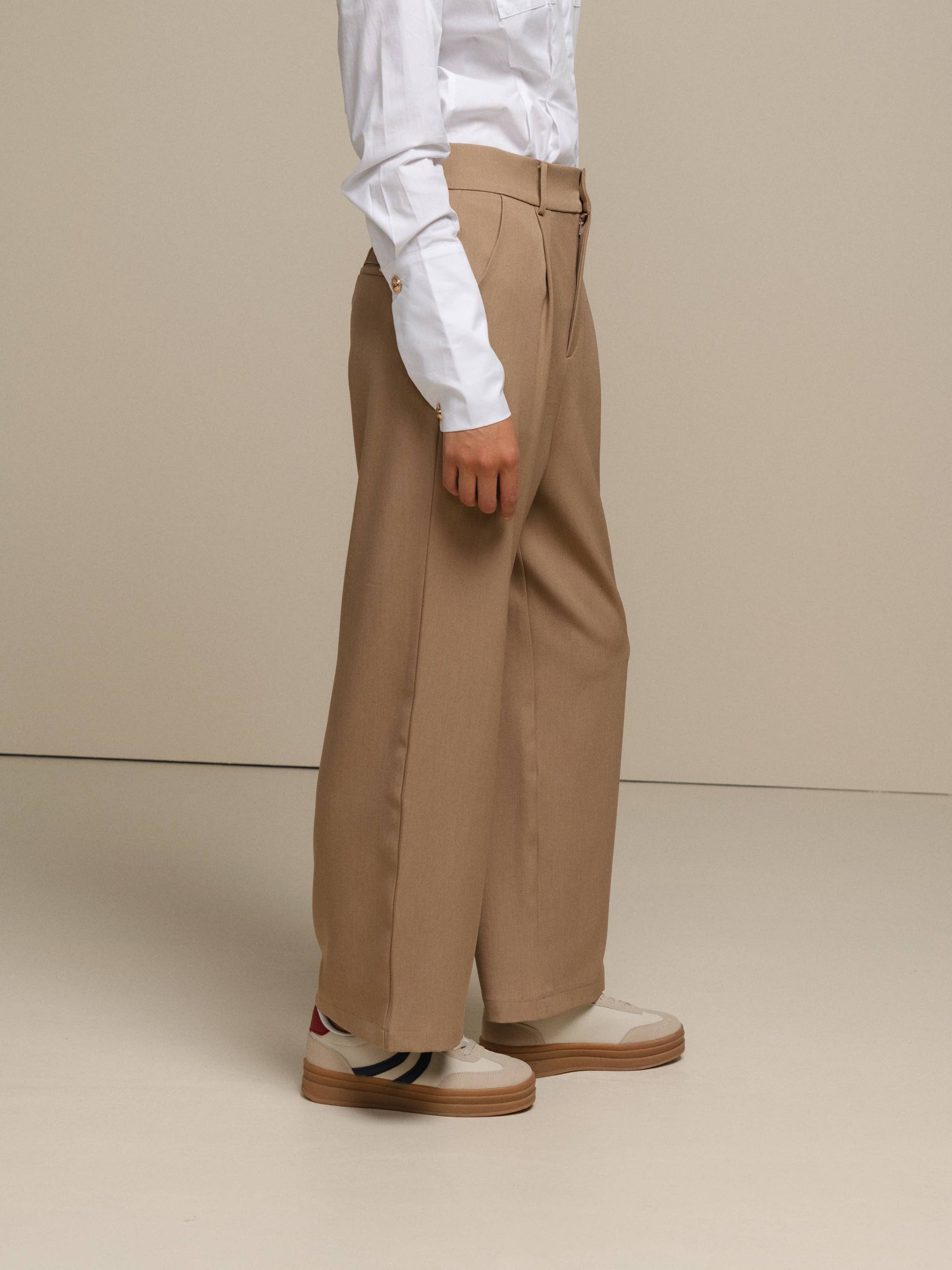Pantaloni palazzo a vita alta