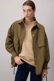 Giacca oversize con coulisse