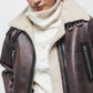 Cappotto double face in eco pelliccia con zip