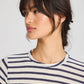 Top a righe in lana Thyra grigio scuro