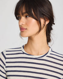 Top a righe in lana Thyra grigio scuro
