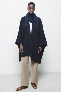 Mantella cardigan in maglia con tasche